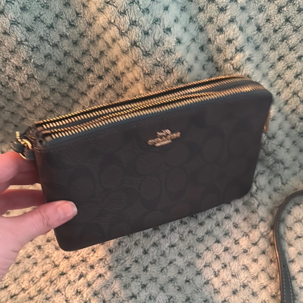 Coach Brown Signature Crossbody Bag Set - Picture 9 of 10